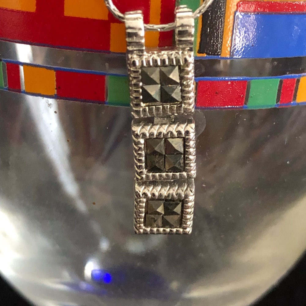 Sterling & Marcasite set - Picture 2 of 2